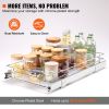 VEVOR 11"W x 21"D Pull Out Cabinet Organizer, Heavy Duty Slide Out Pantry Shelves, Chrome-Plated Steel Roll Out Drawers