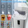 Countertop Ice Maker Machine, 26.5 lbs in 24Hrs, Electric ice Maker and Compact ice Machine with Ice Scoop and Basket